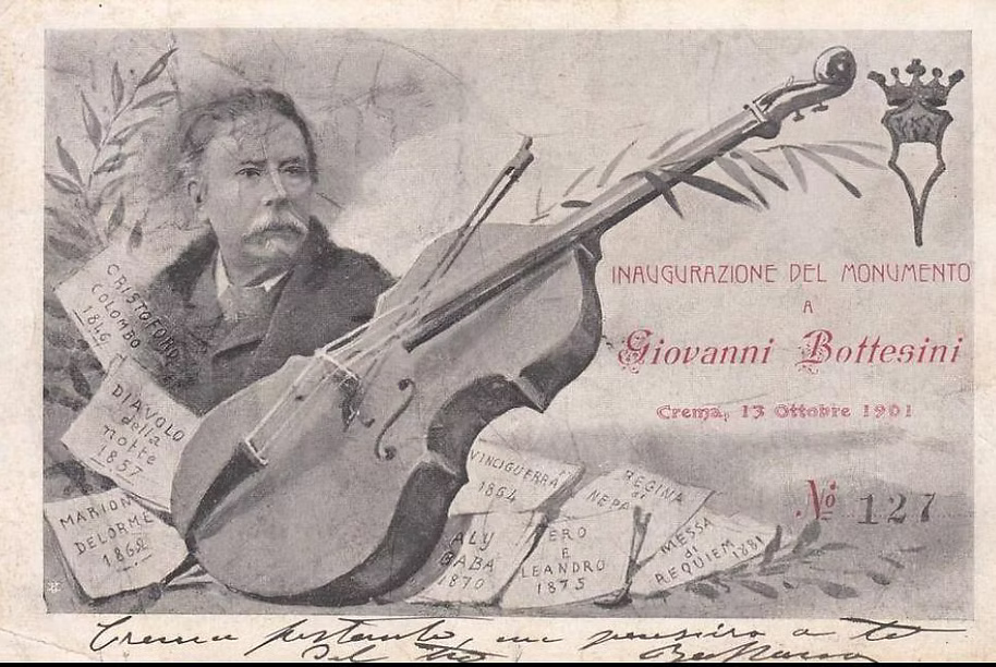 Manifesto celebrativo di Giovanni Bottesini, anno 1901